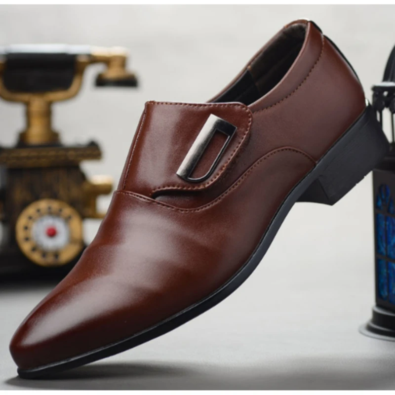 

Luxury Brand Men Shoes England Trend Leisure Leather Shoes Breathable For Male Footwear Loafers Men Flats