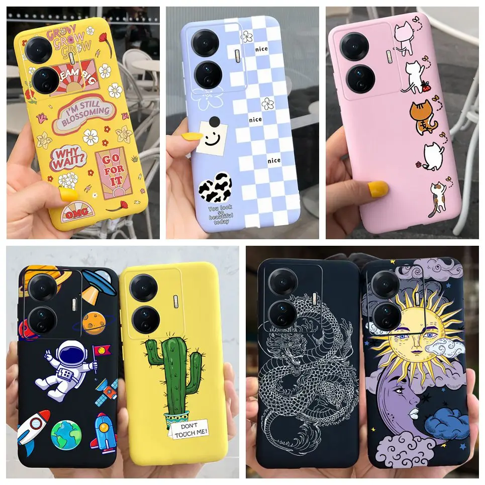 Обложка для Vivo T1 Snapdragon 778G чехол с драконом астронавтом крутой ребенка 5G 6 44 дюйма