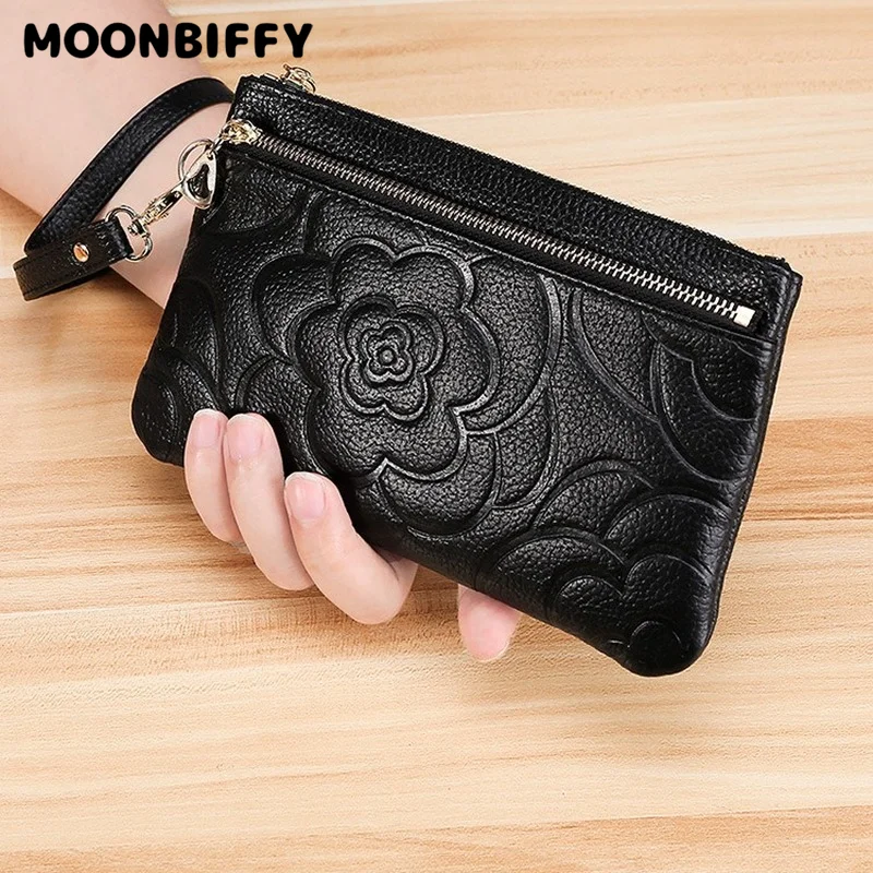 

Кошелек JIAMEN женский из натуральной кожи, удлиненный клатч на молнии, кредитница, классический дизайнерский бумажник красного, черного и син...