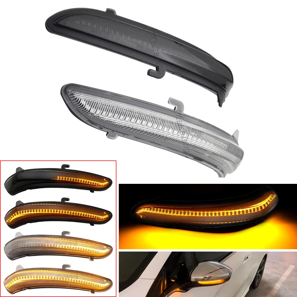 

2pcs Dynamic LED Side Mirror Blinker Flowing Light For Peugeot 208 2008 2012 2013 2014 2015 2016 2017 2018 2019 2020 Citroen C3