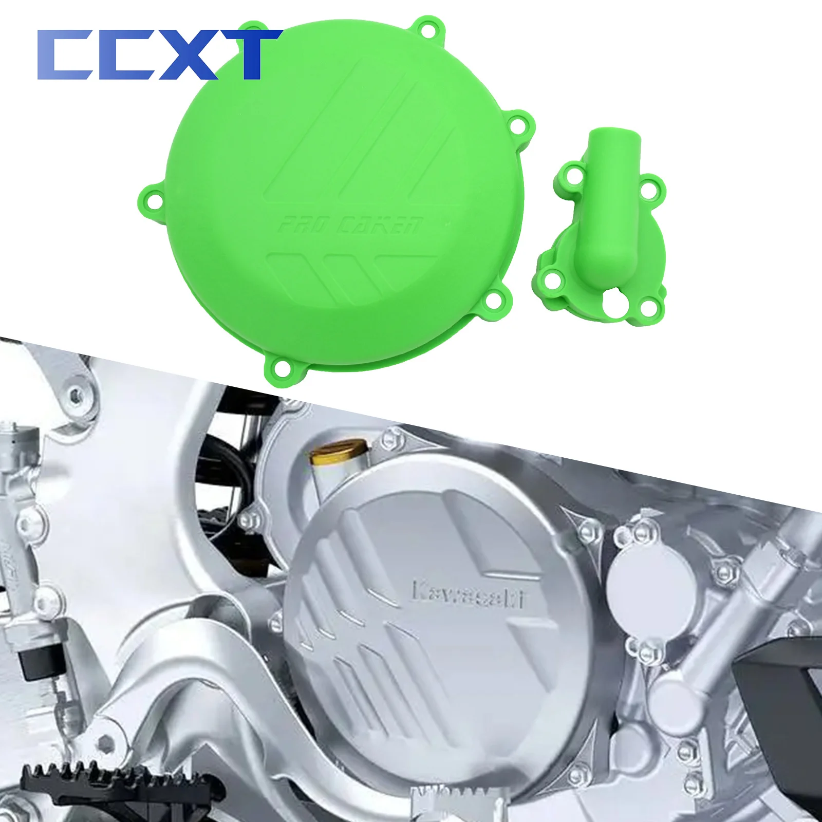 

Motocross Plastic Protector Clutch Guard Water Pump Cover For Kawasaki KX450F 2016-2018 KX 450F Dirt Bike motorcycle Universal