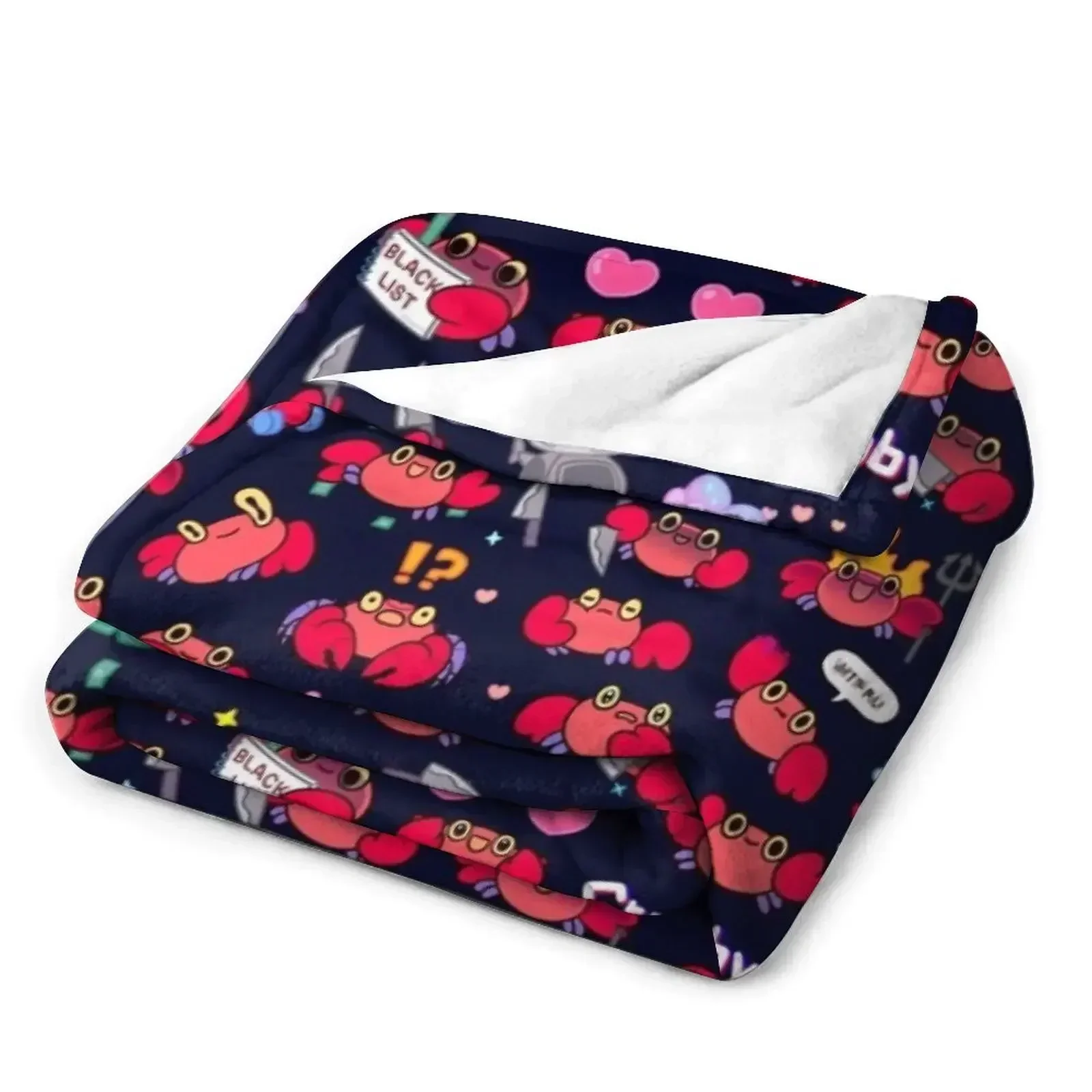 Крабби краб - узор Плед Мягкие клетчатые роскошные одеяла St