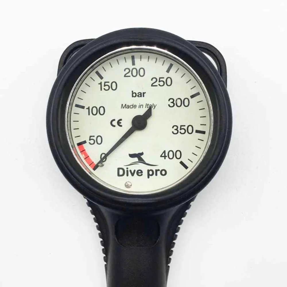 

scuba diving equipment pressure gauge console for diving sports