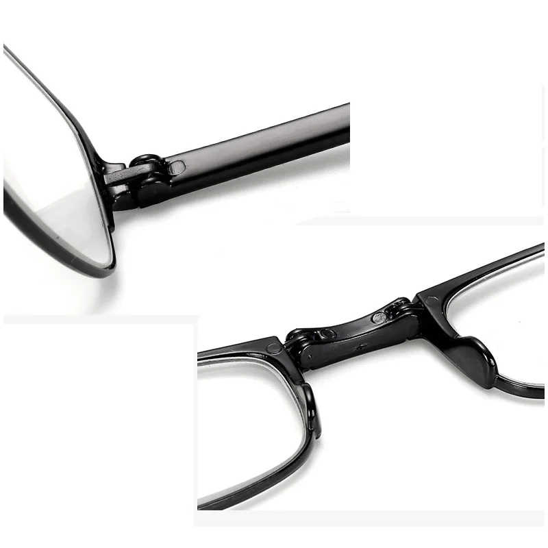 Дизайнерские очки для чтения мужчин и женщин складные маленькие в металлической