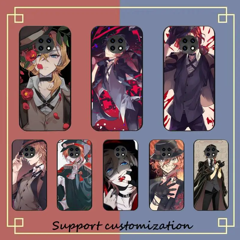 

Bungou Stray Dogs Nakahara Chuuya Phone Case For Xiaomi Redmi Note 8A 7 5 Note 8pro 8T 9Pro TPU Coque for note 6pro