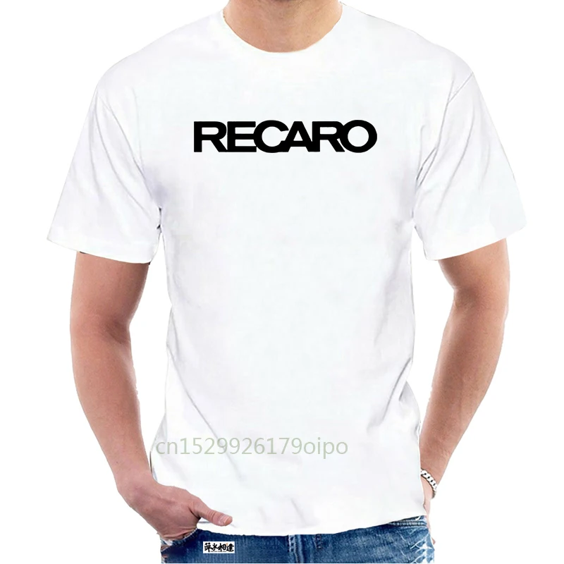Лучшая спортивная серая футболка Recaro с автокреслом Мужская хлопковая круглым