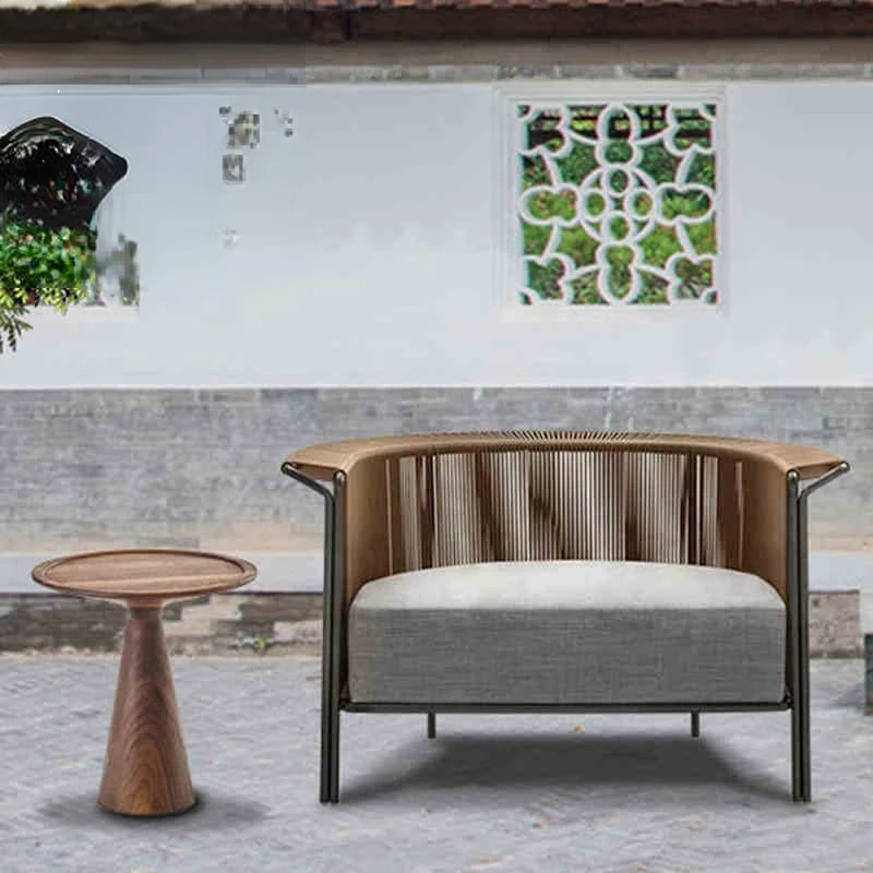 

Sofa Leisure Garden Balcony Rattan Table and Chair Sun Room Villa Hotel Designer Furniture Combination