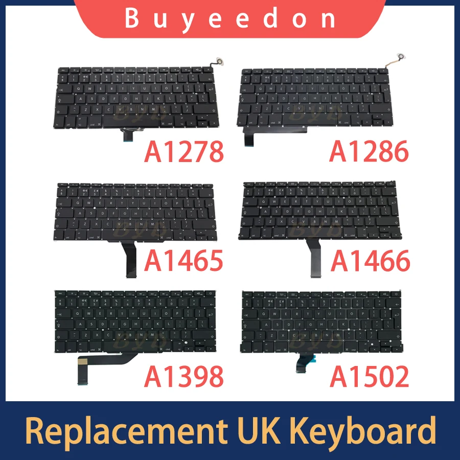 Клавиатура A1278 A1286 A1465 A1466 A1398 A1502 с английской раскладкой
