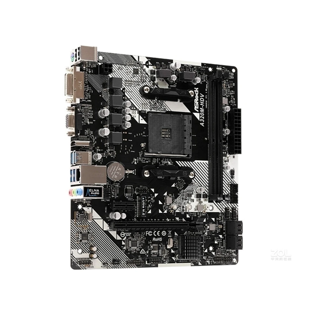 Материнская плата A320 ASROCK A320M HDV R4.0 Socket AM4 DDR4 32 Гб M.2 PCI-E 3,0 Поддержка R3 R5 R7 R9 AMD cpu USB3.1 VGA Micro ATX