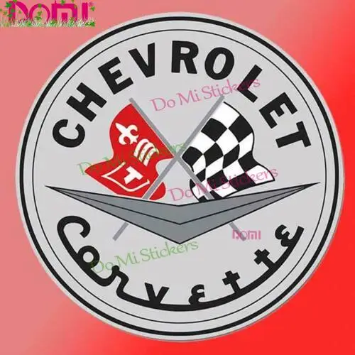 

Classic Cars Vintage Corvette Flag Vinyl Decal Car Sticker Retro Garage Bumper Car Shop Sting Ray Cover Scratches Waterproof PVC