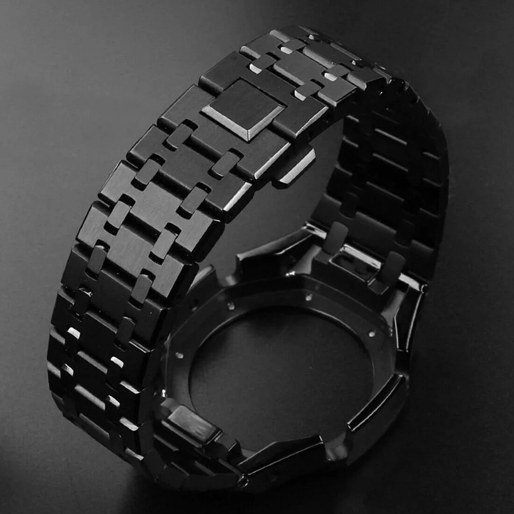 For CasiOak 5th Gen Metal Mod Kit For GA2100 / GA2110 GA-B2100 Metal Band Strap & Stainless steel Bezel Modification