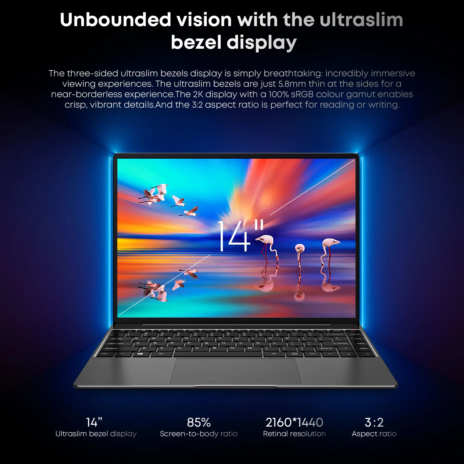 2022 CHUWI CoreBook X 14-дюймовый игровой ноутбук с экраном 2K Intel Core i3-10110U До 4 1 ГГц 8 ГБ 512 WIFI 6