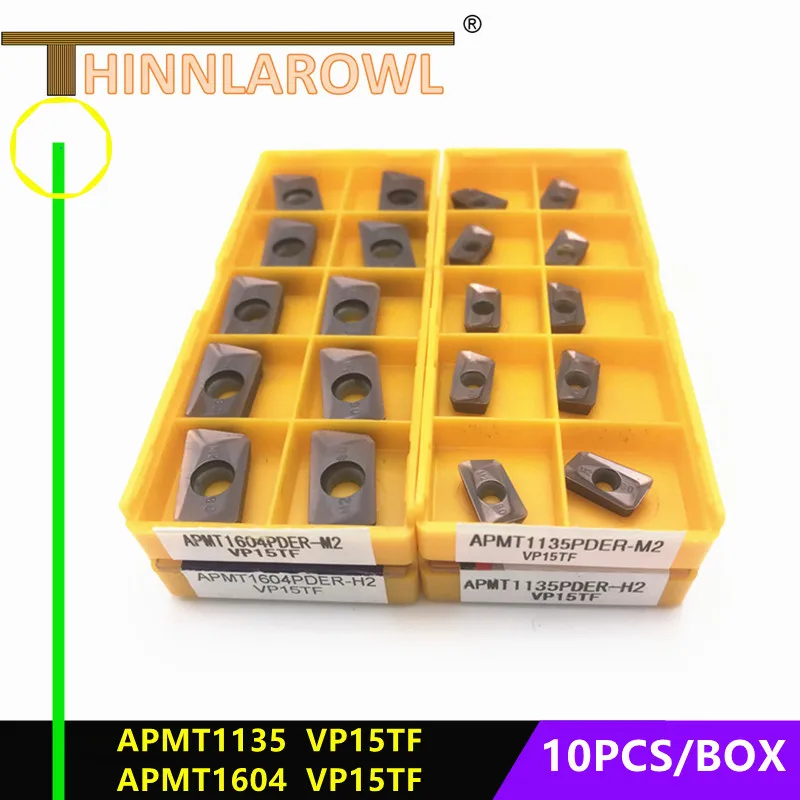 APMT1604 M2 VP15TF H2 APMT1135 vp15tfкарбидный концевой фрезерный инструмент Фрезерный Φ APMT1604PDER
