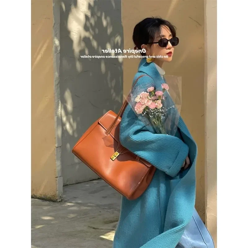 

2023 Korean Fashion Lazy Loose Cardigan for Women Vintage Long Sweaters Knitwears Winter Coat Tops Knit Female Mujer Style