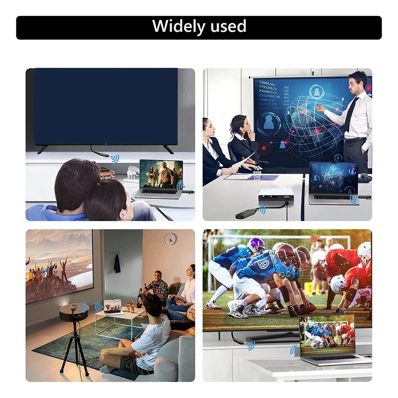 Беспроводной совместимый передатчик и приемник двойной адаптер поддержка 4K при