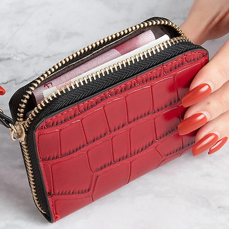 2023 Women Short Wallet Small Fashion Luxury Brand Leather Purse Ladies Card Bag for Women Clutch Female Purse Money Clip Wallet