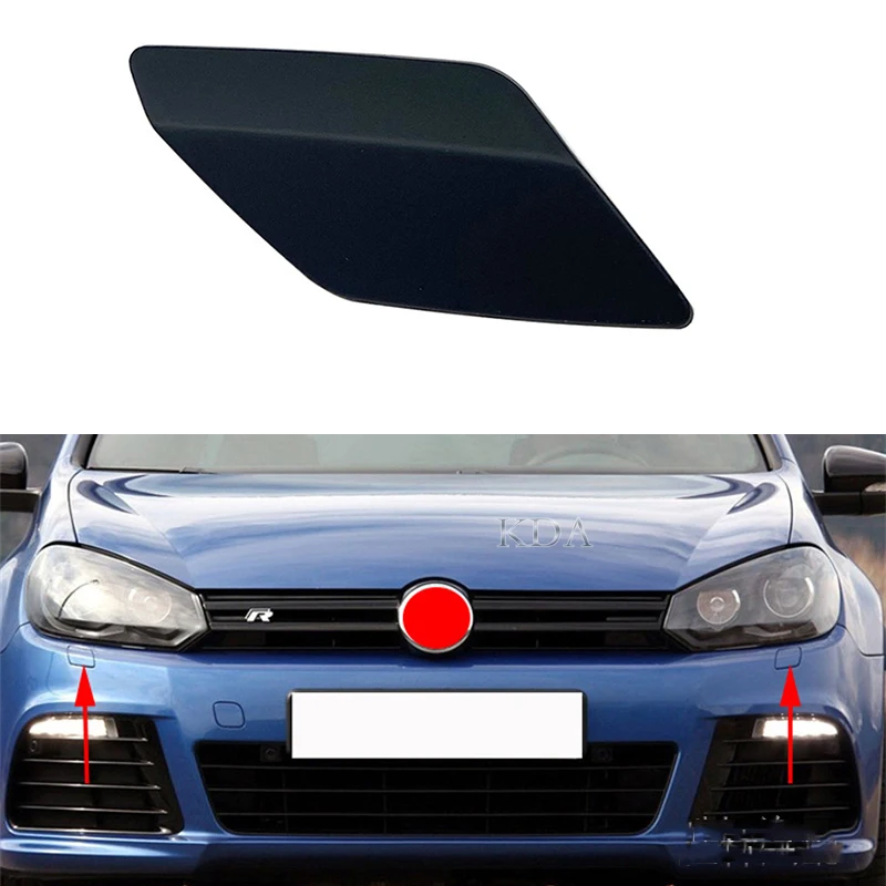 

Auto Left Right Front Bumper Headlight Washer Cover Cap No Paint for VW Golf MK6 R20 2009 2010 2011 2012