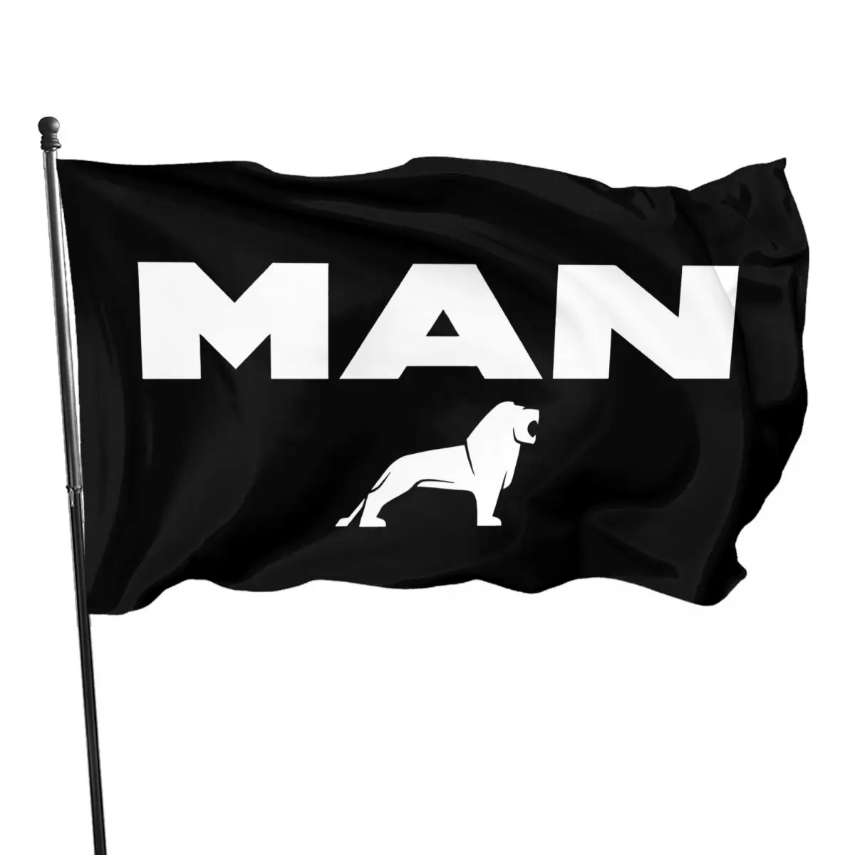 

Man Truck Bus Outdoor Printable Party Banner Dirty resistant Minimalist All-match Competition sport Cheering flag Parade Durable