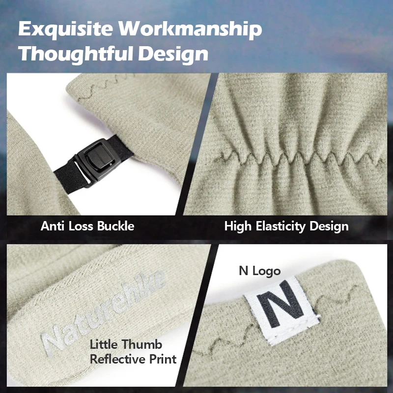 Naturehike зимние перчатки Dralon теплые сенсорные экраны велосипедные морозостойкие