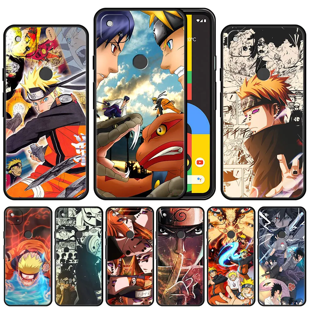 

Case Cover for Google Pixel 5a 4a 3 4 XL 5 6 Pro 4G 5G TPU Bag Full Shell Funda Capa Capinha Trend Fashion Back Naruto Kakashi