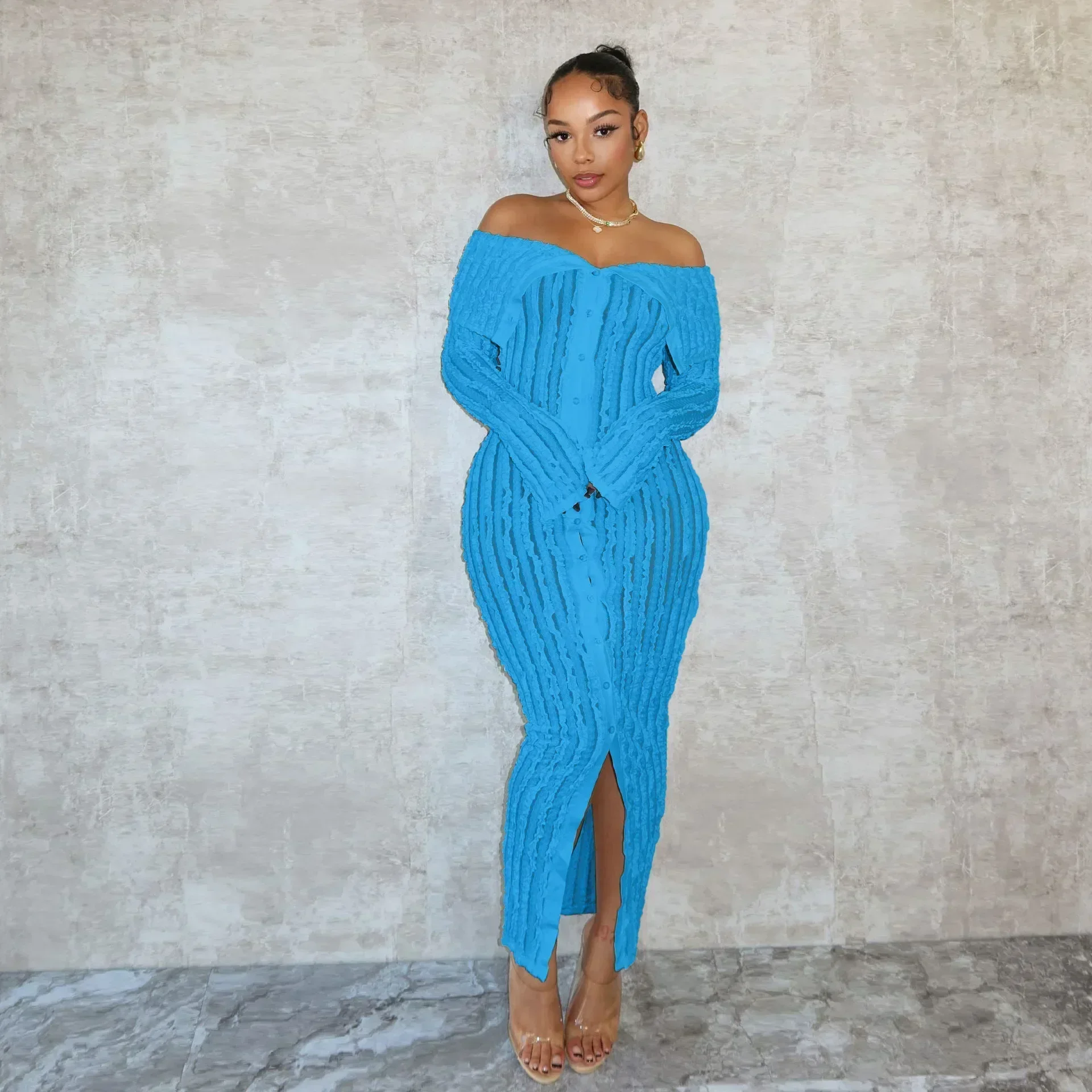 Новинка 2024 года весенне-летнее платье Y2K однотонное элегантное сексуальное