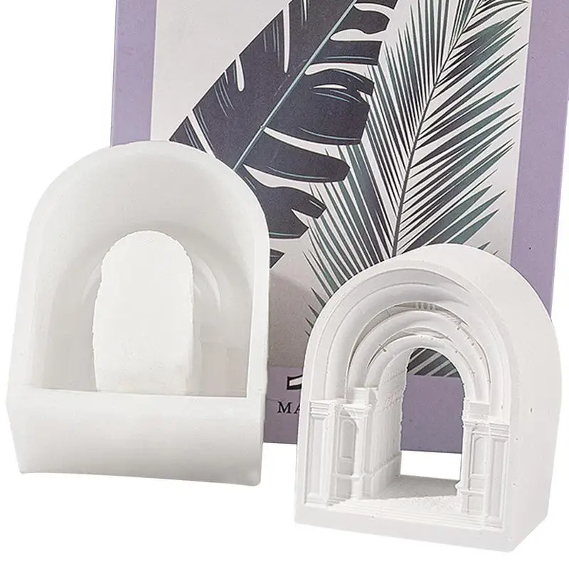 

Castle Silicone Mold Castle Statue For Home Decoration Castle Gypsum Wax Molds Handcrafts DIY Crafts Epoxy Resin For Home