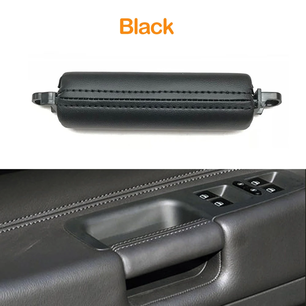 

Интерьер автомобиля, левая и правая дверь водителя, кожаная ручка для Volkswagen VW Touareg 2003, 2004, 2005, 2006, 2007, 2008, 2009, 2010