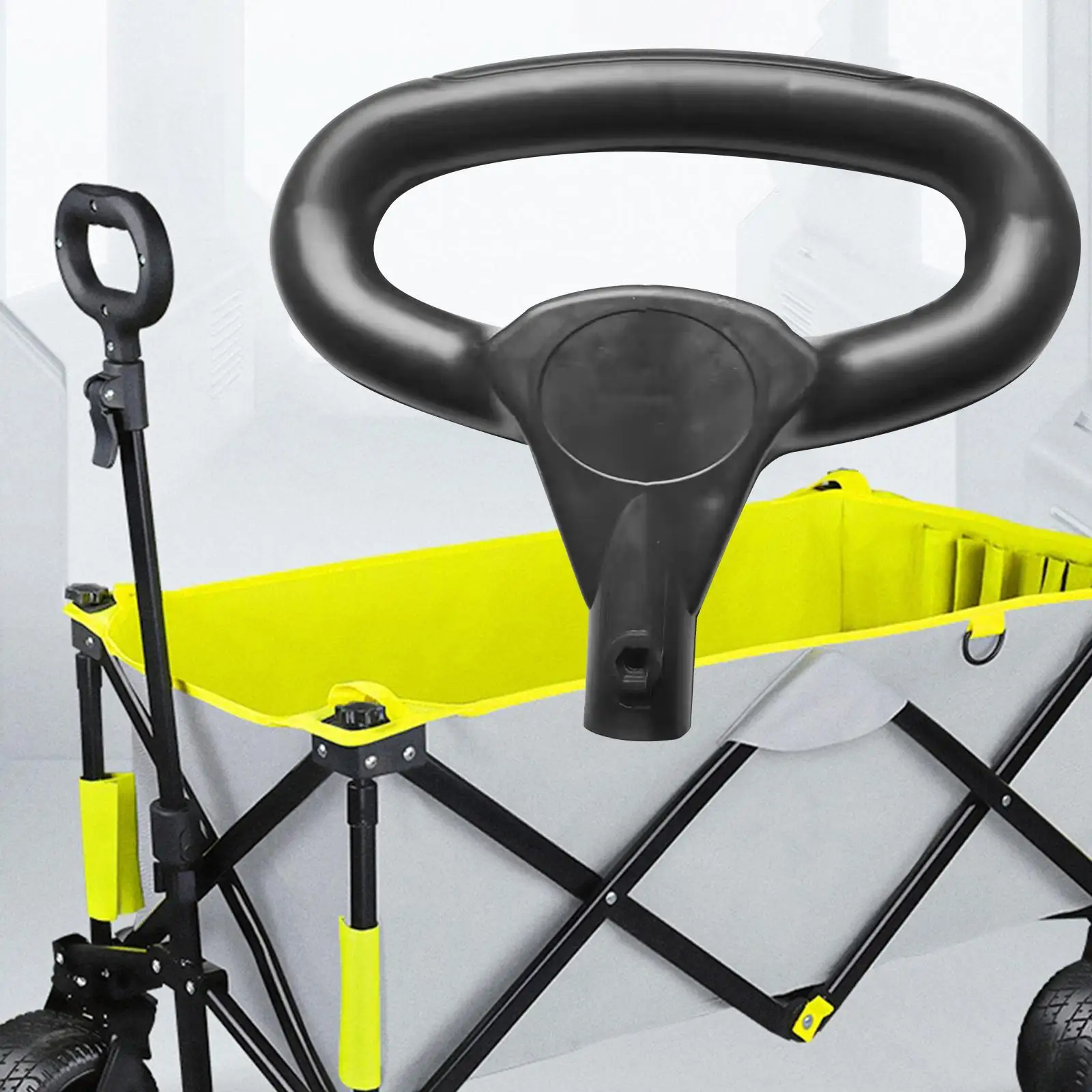 

Вагон-тележка складная ручка с нажимным захватом, практичные аксессуары, легкая ручка-тележка, детали для пляжной корзины