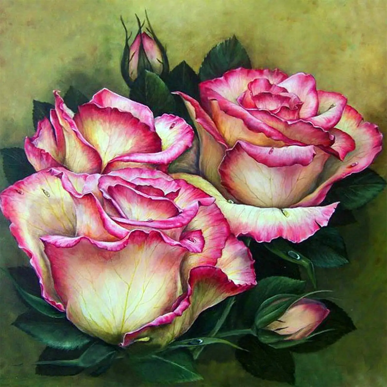 Алмазная 5d-краска весенние цветы набор для сверления по номерам наклеиваемая