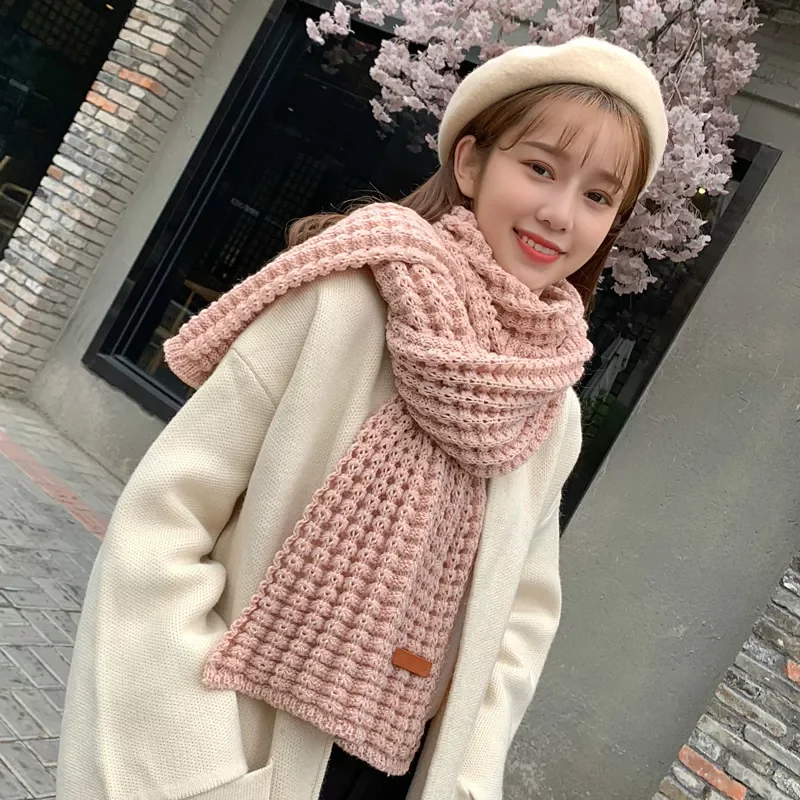 

Winter Warm Long Knitting Scarf Women's Thick Scarves