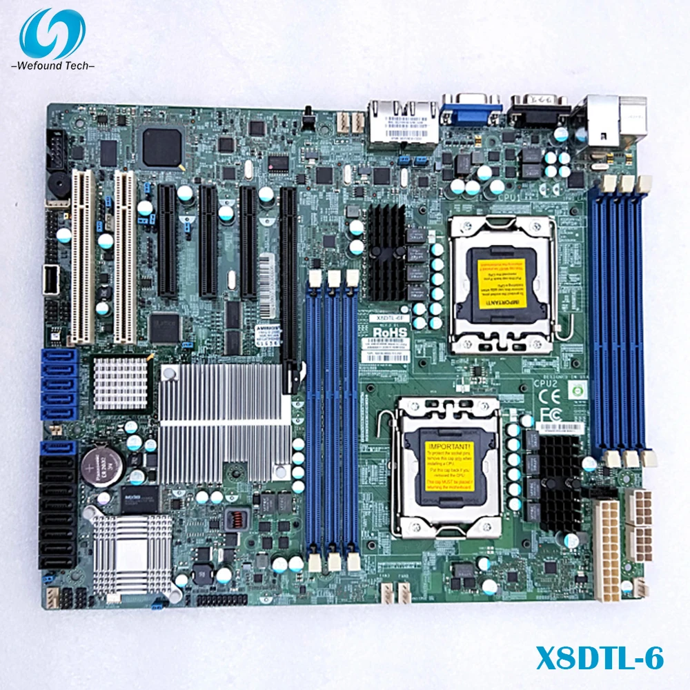 

100% Working Server Motherboard For Supermicro X8DTL-6 LGA1366 LSI SAS 2008 5690 Fully Tested