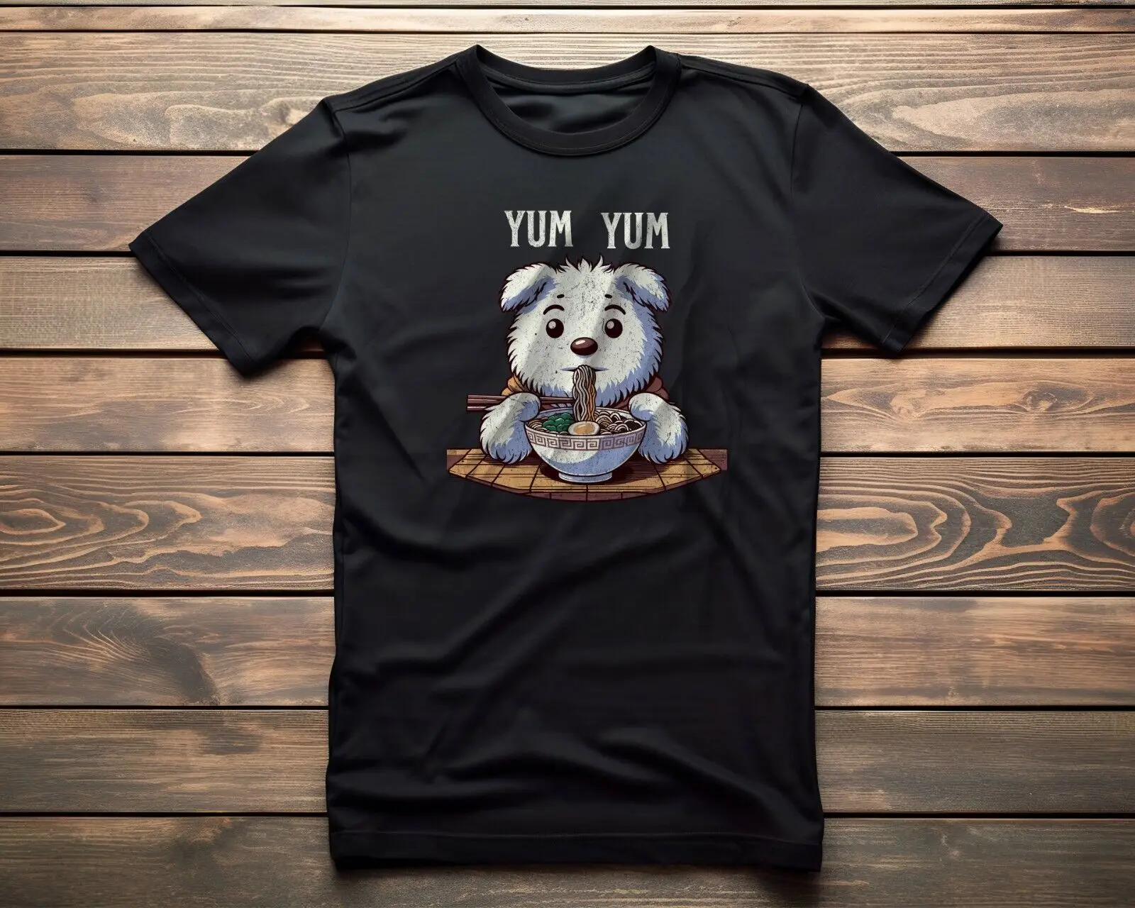 Футболка с графическим рисунком ням Белла черная унисекс большие размеры