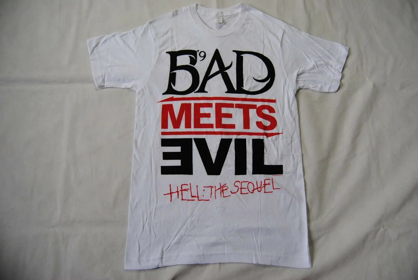 

Bad Meets Evil Hell:The Sequel Logo T Shirt New Official Eminem Royce Da 5'9 Cotton Men T-Shirts Classical Top Tee