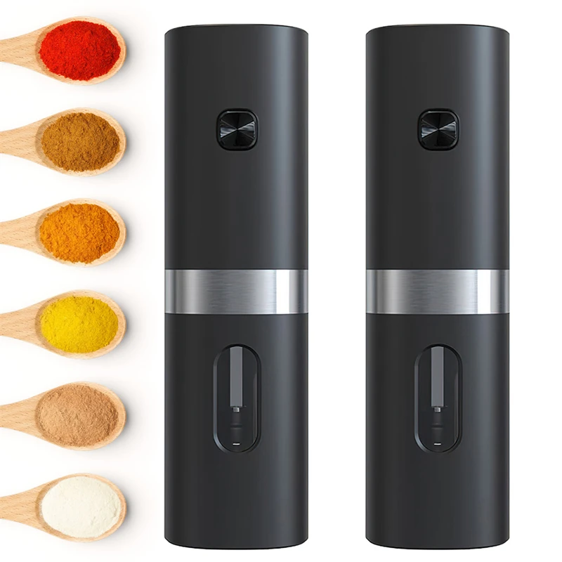 

Electric Automatic Salt and Pepper Grinder Spice Mill Adjustable Coarseness Pepper Grinder With LED Light Kitchen Cooking Tool