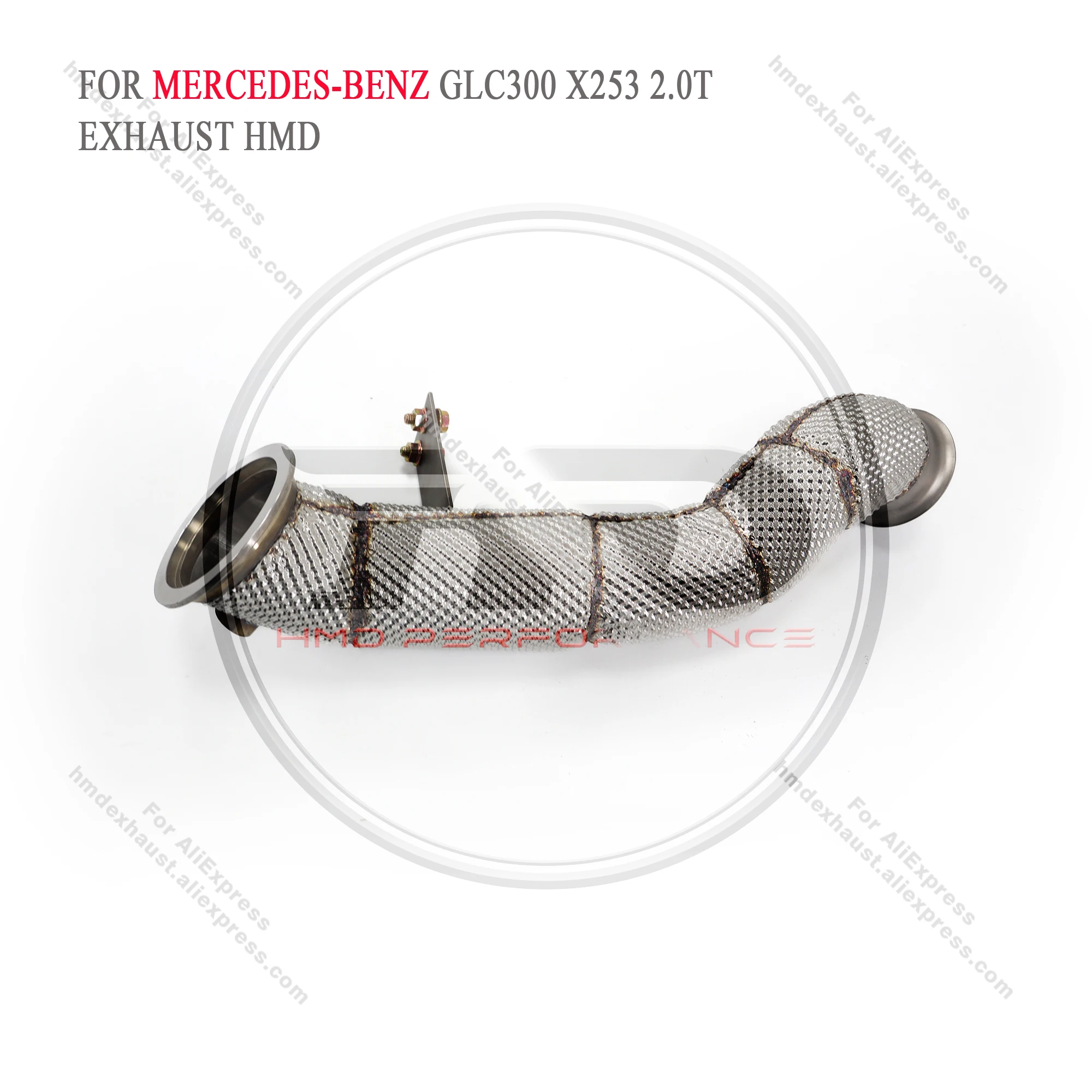 HMD выхлопная система высокая производительность потока труба для Mercedes Benz GLC300 X253 2