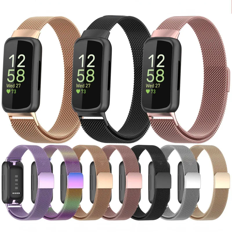 Фото Ремешок для Fitbit Inspire3 Milan, металлический магнитный браслет из нержавеющей стали Milan для Inspire3 №1