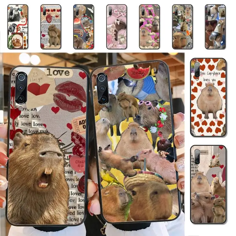 

Capybara Cute Animal Phone Case for Xiaomi mi 5 6 8 9 10 lite pro SE Mix 2s 3 F1 Max2 3 funda