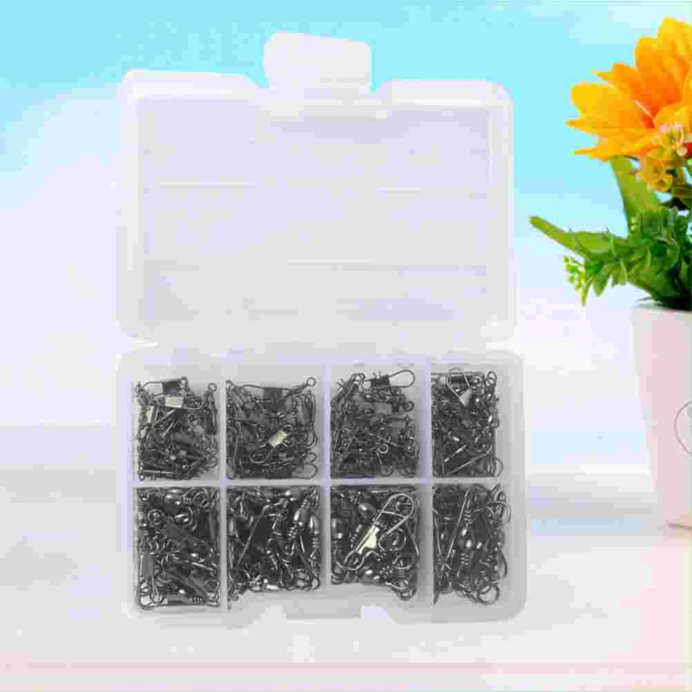 

140 PCS/ Set Fishing Rolling Ball Bearing Swivel Quick Link Clip Connector Hook Connector Fishing accessories