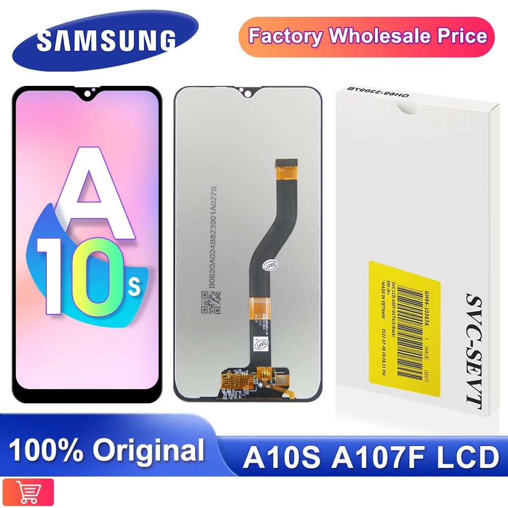 

6.2" Original AMOLED For Samsung galaxy A10s lcd Digitizer A107/DS A107F A107FD A107M Display Touch Screen Digitizer Assembly