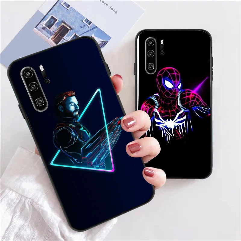 

Marvel Logo Phone Cases For Huawei Honor P30 P40 Pro P30 Pro Honor 8X V9 10i 10X Lite 9A Funda Soft TPU Coque Back Cover