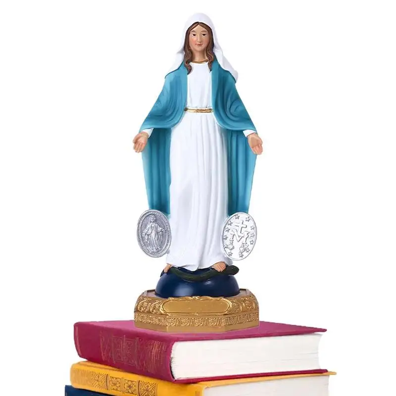 

Настольная Статуэтка с надписью «Mother Mary», декоративное ремесло из смолы, религиозная женская статуэтка для офиса, сада, двора
