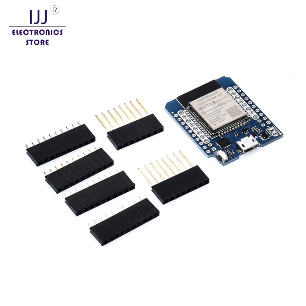 

5PCS/LOT LIVE D1 mini ESP32 ESP-32 WiFi+Bluetooth Internet of Things development board based ESP8266 Fully functional