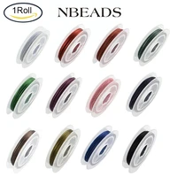 nbeads stainless steel bead string wire tarnish resistant steel wire necklace bracelet making 10 100mroll 32 328 feet 0 38mm