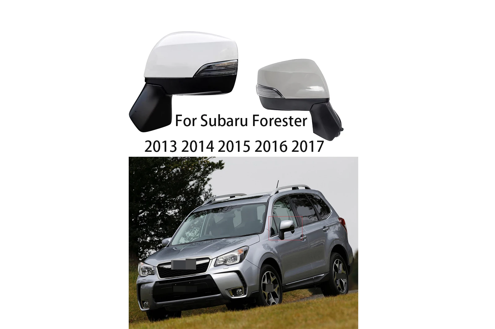

Rearview Mirror assembly for Subaru Forester 2013 2014 2015 2016 2017 Auto rearview mirror self-folding LED mirror assembly