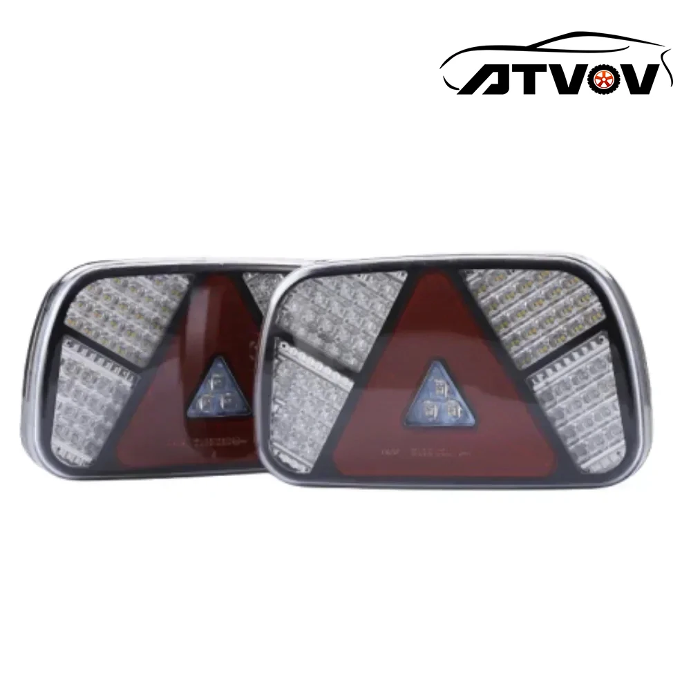 

ATVOV 12V 24V 68 светодиодный задний стоп-сигнал для грузовика