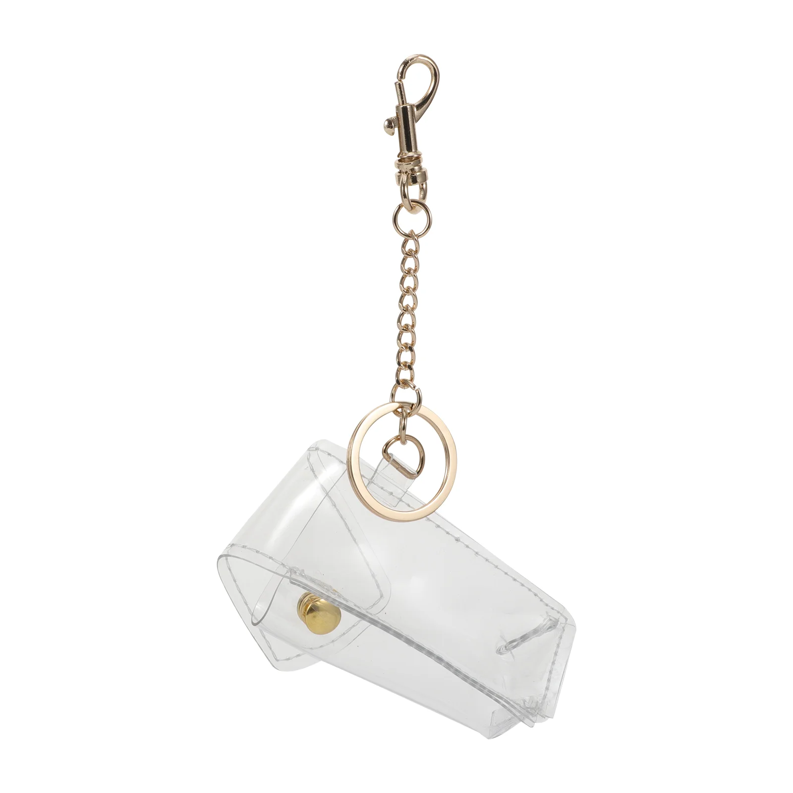 

Keychain Holder Lipstick Chapstick Keyring Cover Key Hanging Pvcring Balm Case Lip Portable Chopstick Gloss Creative Simple