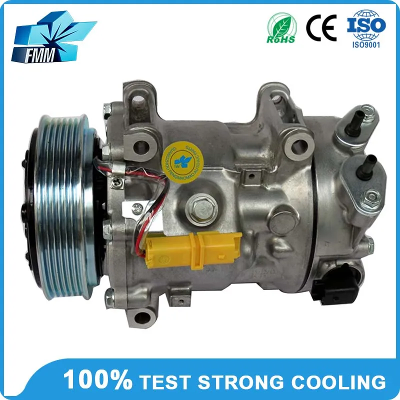 SD7C16 Компрессор кондиционера для Peugeot 207 208 308 3008 508 5008 Citroen C3 C4 C5 9800839580 8ФК 351334171 96519114
