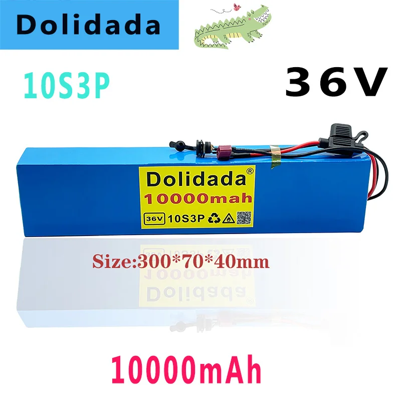 

Литиевый аккумулятор хорошего качества 36 В Dc55 * 21 для скутера, электрического велосипеда со встроенным 30 А Bms и предохранителем 600 Вт с зарядн...