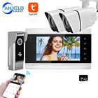 Видеодомофон AnjieloSmart Tuya, 7 дюймов, Wi-Fi, 2 камеры 720P