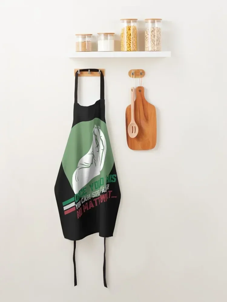 Итальянский фартук для рук Италия итальянский кухонная одежда мужчин